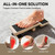 Single Leg Balance Board Wooden Foot Strengthener Trainer for Sprained Ankle and Achilles Tendon, Stability Training Plantar Fasciitis Relief, Stronger Ankles & Better Balance in 10 Minutes Daily