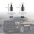 Junecarp 13 PCS Truck Antenna Adapter Accessories for Truck/Car Kit,11 Screws&2 Rubber Washers Replacement for Toyota,Jeep,Wrangler,Denali,Tantu,Douqi,Ford,GMC Antenna