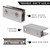 Glass Shelf Brackets Zinc Alloy Glass Clamps for 1/2 Inch (8pcs)