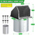 10 Inch Hooded Wall Vent with Screen and Damper,Outdoor Wall Exhaust Vent Cover Cap for Kitchen Range Hood HVAC Duct Dryer Ventilation&Outside Exterior Mount,Galvanized Steel,Black
