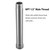 HOMYEP Shower Arm Extender 8 Inch Shower Head Extension, Brushed Nickel