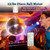 Disco Ball Motor with Remote, 1-30 RPM 3 Speeds & 2-Way Rotation, 0.5/1/2H Timing, 12LBS Capacity for 6"-20" Mirror Ball, Battery Operated Slow Control Wind Spinner Chime for Baby Crib Mobile Decor