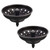 KONE Kitchen Sink Stopper and Strainer 2 Pack Oil Rubbed Bronze Sink Basket Strainer Replacement for Standard 3-1/2 inch Drain, Stainless Steel ORB Body Metal Center Knob with Rubber Drain Stopper