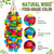Zephyriel Large Bird Toy, 20 in XL Parrot Toys Natural Wood Blocks Bird Chew Toy for Foraging, Stainless Steel Chain Hanging Cage Toy for Macaws, Cockatoos, African Greys and Large Parrots-1.65 lb