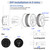 Buoan Keyless Entry Door Knob with Keypad, Electronic Deadbolt Door Lock