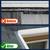 Pearwow Gutter Valley Splash Guard,Aluminum Rain Diverter Roofing Gutter Splash Guards for Valley,Corner or Straight,10 Inch Each (6 Pcs White)