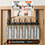 WBDXWB Over The Door Hook, Heavy Duty Adjustable No Wobble & Stable, 12 Hooks No Drilling, Fits Thin, Standard & Thick Bedroom Bathroom Doors, Storage for Coats, Towels and Bags (1 Pack, Black)