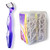 T.Smile Seniors NoFuss Dental Flosser Kit, 5-inch Long Handle & Refill Heads, Soft Flex Floss Gentle on Sensitive Gums, Fluoride Free, (Purple Handle + 100 Soft Flex Floss Refills)