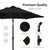 AMMSUN 6FT Patio Umbrella, Outdoor Table Umbrella with Push Button Tilt