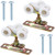 Incinkod 2 Pack 3/4" Sliding Pocket Door Rollers, Sliding Closet Door Hardware, Pocket Door Hardware Kit, Pocket Door Rollers Replacement
