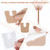36 Pieces U Shaped Felt Callus Pads Horseshoe Pad Metatarsal for Foot Pain Relief Protect Calluses from Rubbing On Shoes Foot Pads for Calluses and Bottom of Foot Men Women
