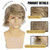 Aokiya Dirty Blonde Wigs for Men Short Layered Synthetic Hair 70s Mens Wig for Daily, Funny Halloween Cosplay Wig(Dirty Blonde, Adult)