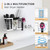 FUNKYLEE 3-in-1 Universal Hair Tool Organizer Wall Mount, White - 2 Pack