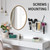 FUNKYLEE 3-in-1 Universal Hair Tool Organizer Wall Mount, White - 2 Pack