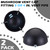 Kittmip 2 Pcs 3 in. or 4 in. Mushroom Vent Cap PVC Roof Vent Cap, Black