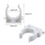 S SYDIEN PEX Clips Pipe Clamp 1-1/4 Inch, 20 Pack 32 mm Pipe Hangers Pipe Holder PEX Tubing Clamps PVC Water Pipe Support, Plastic U-Shaped PVC Pipe Clamps Tools With Screws, White