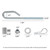 Bularie GX24864 GX21718 Deck Lift Hanger Rod Kit for John Dee re Lawn Mower - Deck Lift Link Kit Compatible with JD E130 L100 LA120 L120 Lawn Mower Tractor with Bolt Trunnion Washer Nut - 2 Set