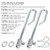 Bularie GX24864 GX21718 Deck Lift Hanger Rod Kit for John Dee re Lawn Mower - Deck Lift Link Kit Compatible with JD E130 L100 LA120 L120 Lawn Mower Tractor with Bolt Trunnion Washer Nut - 2 Set