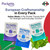 Pockette 4-Ply Pocket Tissues - 18 Packs of 10s, Travel Size - Assorted