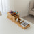 ROCDEER Bamboo Vanity Tray Set, 6-Piece Bathroom Organizer for Small Items