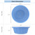 EIKS 8.5-inch Small Colander, Plastic Strainer Basket - 3 Pack