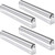 Therwen Boat Trailer Rollers with Brackets, 10'' Long, Silver, Pack of 4