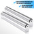 Therwen Boat Trailer Rollers with Brackets, 10'' Long, Silver, Pack of 4