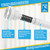 MOEROTER Spring Tension Rods 33 to 45 inch Adjustable Tension Curtain Rod No Drilling Expandable Small Tension Rod White Spring Loaded Curtain Rods for Windows, Doors, Doorway, Closet