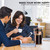 QUQIYSO French Press 34oz, Stainless Steel and Thickened Glass Coffee Maker