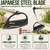 KAKURI Japanese Weeding Hoe Long Handle 53"– Heavy-Duty Wide Draw Hoe