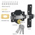 Barn Door Lock, Fence Gate Lock, Double Sided Gate Latch, Gate Lock for Wodden Garage Door, Supplied with 5 Keys, Work with 2.75" Wooden Vinyl Metal Gate, for Right & Left Door