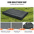 VEVOR Dump Truck Mesh Tarp, 7 x 14 ft, PVC Coated Black Heavy Duty Cover with 5.5" 18oz Double Pocket, Brass Grommets, Reinforced Double Needle Stitch Webbing Fits Manual or Electric Dump Truck System