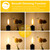 BesLowe 6-Pack Dimmable E12 LED Candelabra Bulbs 60W Equivalent, 2200K