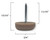 3/4" Inch Furniture Nail Glides Hardwood Floors Nylon Protectors 18mm - Pack of 100