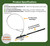 6" Chisel Earth Anchors - 6 pcs and Drive Rod - Heavy Duty Ground Anchor with 33" Cable - Cable Earth Anchor for Swing Set, shed, Greenhouse, Fence and More