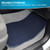 BDK Classic Carpet Floor Mats for Car & Auto - Universal Fit -Front & Rear with Heelpad (Blue) - MT-100-BL