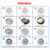 senroyal 4 inch Ceiling Fan LED Light Replacement 6000K, 18W 2000LM LED Retrofit Kit, Bright Round Ceiling Fan Light Kit, 120V, CRI90, Dimmable