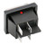 Heschen Rocker Switch ON-Off DPST 4 Terminals Red Light 16A 250VAC with Waterproof Cover