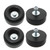 Heavy-Duty Anti-Vibration Rubber Feet for Pressure Washers, Compressors, Trailers, and Generators Rubber Mounting Feet 1 x 2.5 Inches 4-Piece Set with Screw Kit