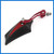 VekAuto Motorcycle Aluminum Alloy Red Black Handlebar Rear View Side Mirror 2 Pcs Auto Accessories