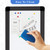 Ireer 2 Pcs Magnetic White Board, 7.9" x 31.5", Whiteboard for Door, Black