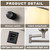 Homkin Plug-in Swing Arm Wall Sconce, Dimmable, Type-C & USB