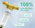 TechSweepPro 40/100/200 Micron Spin Down Sediment Filter, Pre-Filtration System for City/Well Water, Reusable Brass Whole House Sediment Water Filter, 1'' MNPT + 3/4'' FNPT + 3/4'' MNPT