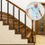 Zwinz 4 Pack Heavy Duty Steel Stair Baluster Posts, 35''H Stair Handrail