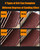 Mixiflor 20 Pcs 5 Sizes 60/80/120/240 Grits Abrasive Flap Wheel Sander