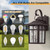 Lawyettle 2 Pack Dusk to Dawn Outdoor Wall Lights, Brown Porch Lanterns
