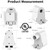 (25-Pairs) JESLED Single Pin FA8 Tombstone - Non-Shunted T8/T10/T12 LED Socket Lampholder Base Holder for 8FT Fluorescent Tube Light, Retrofiting Bulbs Fixtures, Flameresistant Plunger, UL Listed