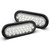 Oyviny 6 Inch Oval White LED Trailer Tail Lights with 24LEDs Super Bright Oval 6" Reverse/Backup Tail Lights with Flush Mount Grommets DOT SAE Certified for RV Truck, Bus, Trucks, 2PCS