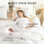 120x98 Oversized King Comforter,Super King Size Comforter Oversized, All Season Soft Lightweight Quilt Down Alternative Duvet Insert with 8 Corner Tabs(120x98, White)