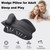 Multi-functional Black Throw Pillow with Memory Foam for Sleeping & Reading, Chest Wedge Pillow with Adjustable Armrests, Removable Cover Body Pillow Suppurt Ergonomic Back Cushion for Neck Pain